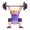 woman lifting weights